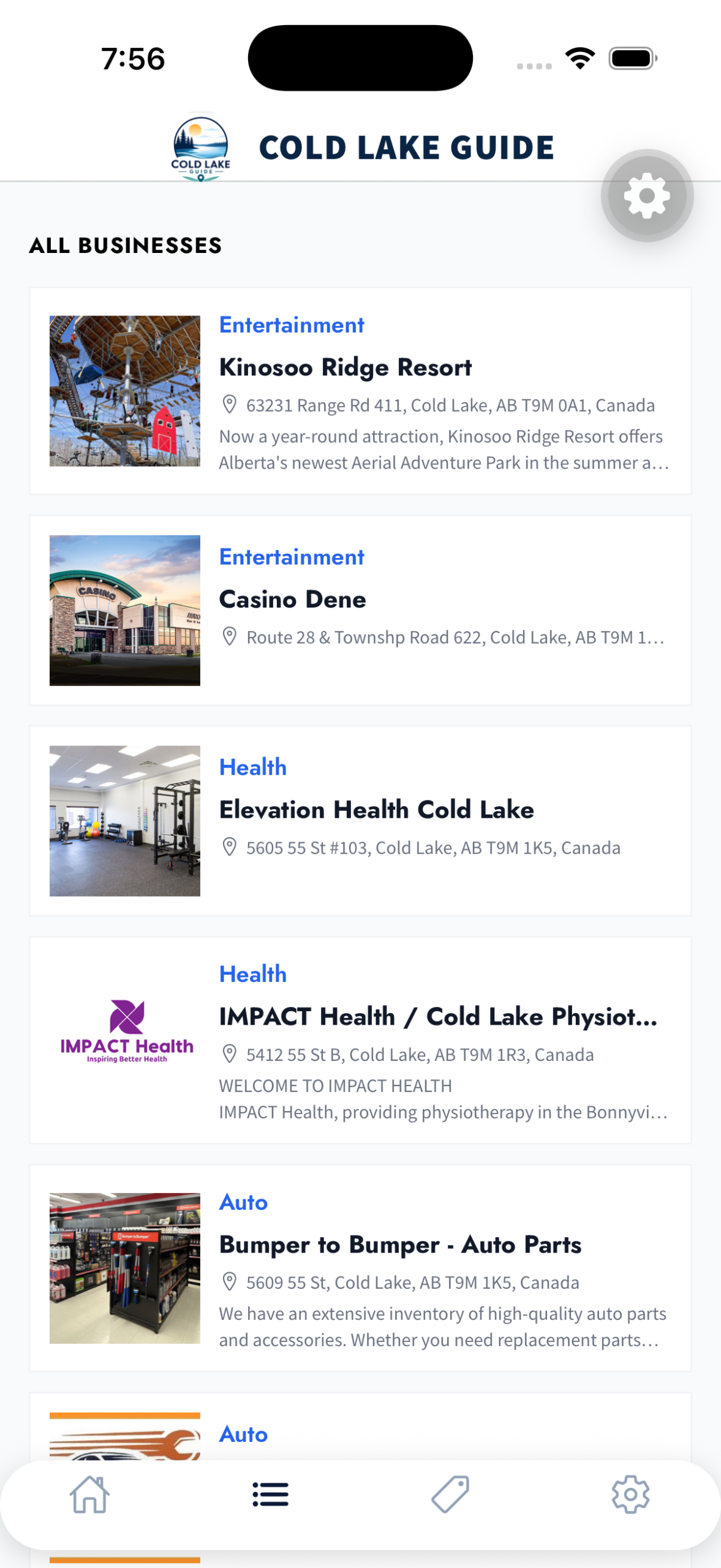 Cold Lake App