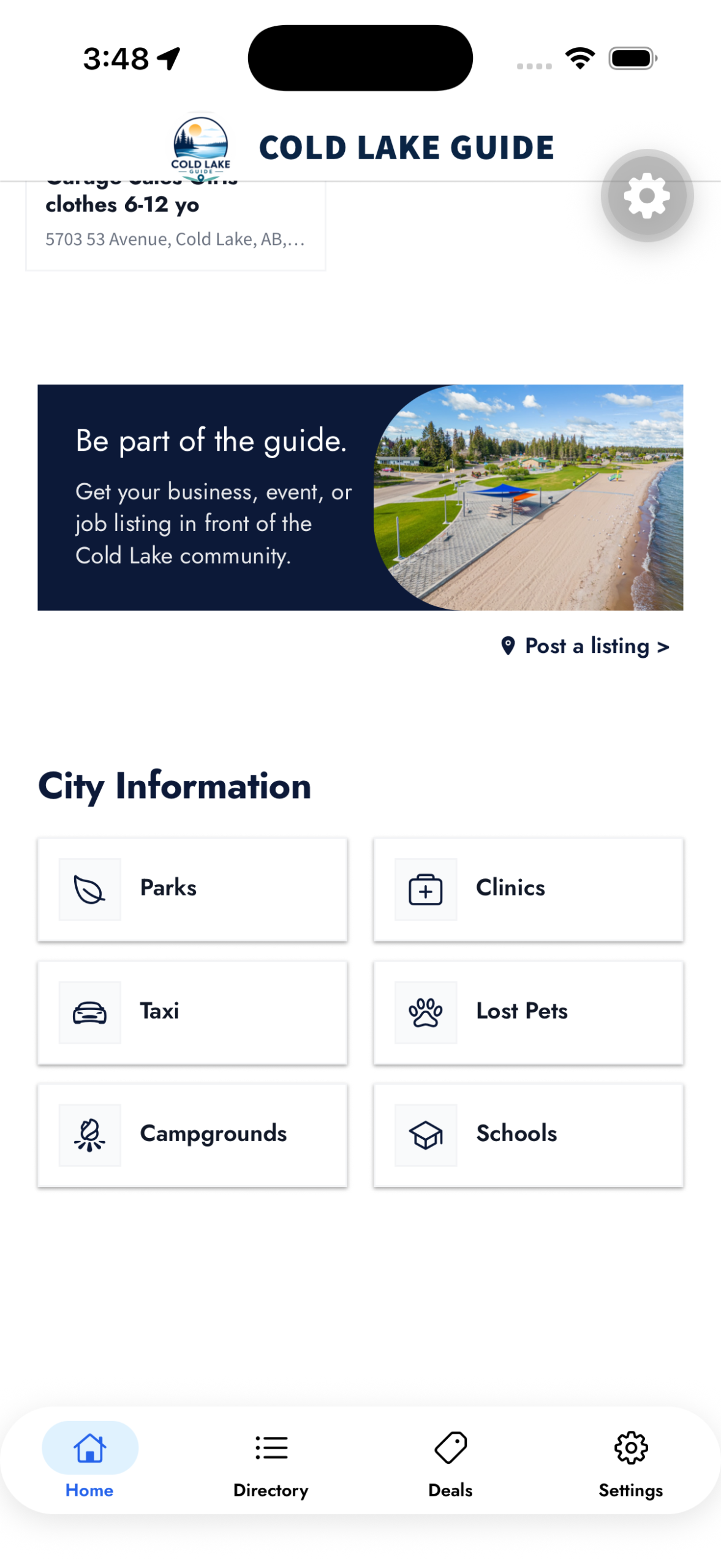 Cold Lake App